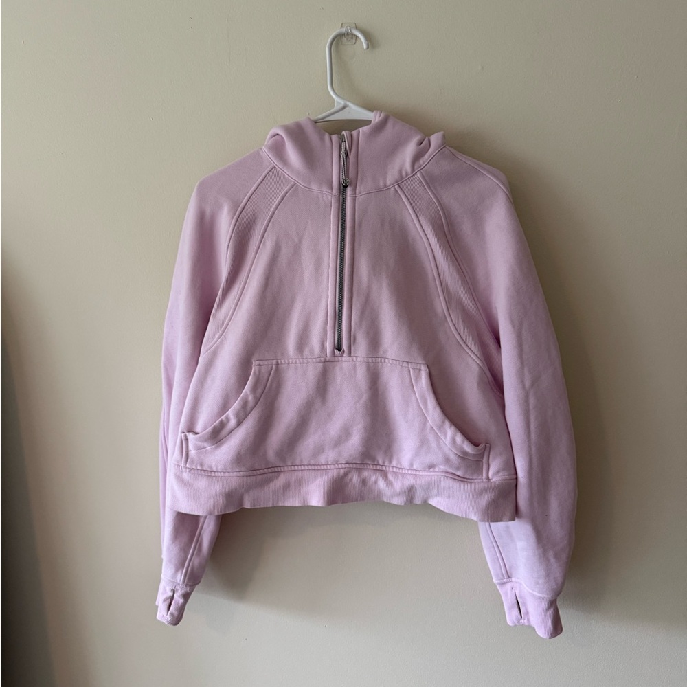 lululemon Oversized Scuba Half zip Meadowsweet Pink